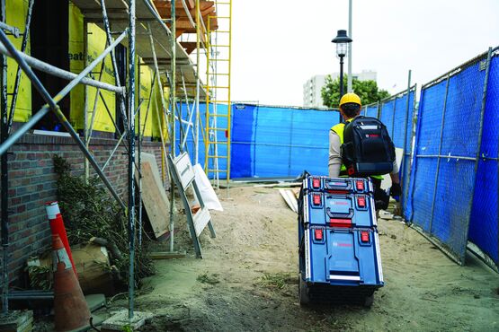 Rangement modulable mobile pour transport d'outillage sur chantier | L-Boxx Contractor