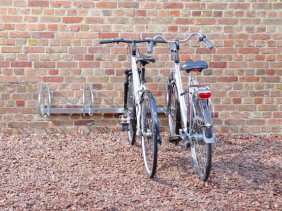  Ratelier 4 vélos mural - Angle 90° - NORMEQUIP