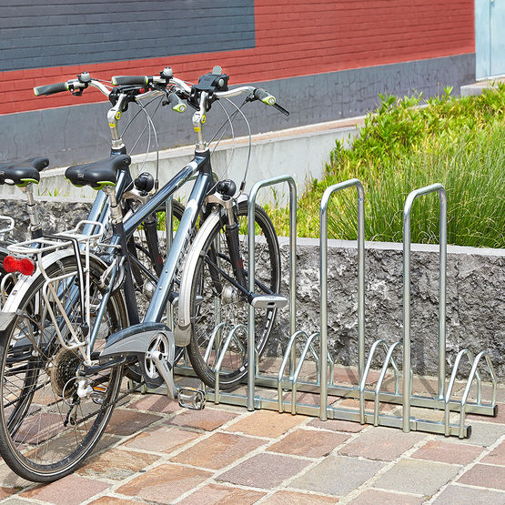  Râtelier 5 vélos avec 4 arceaux pour antivol - Abri vélo