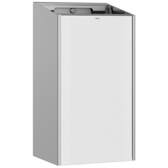 Poubelle murale ou au sol inox ELITE SLIM 15 L pour sanitaires collectifs 