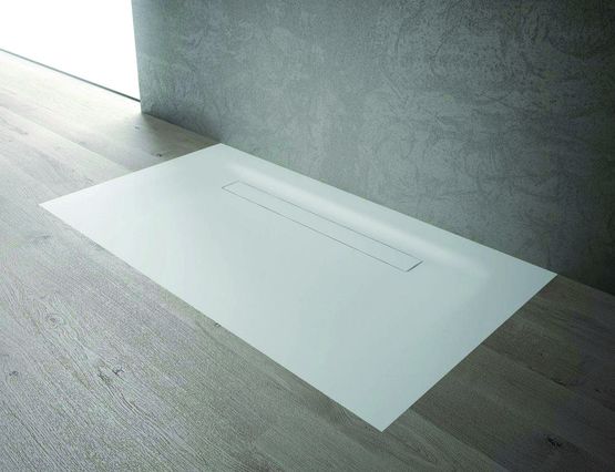 Receveur carré ou rectangulaire en Corian blanc | City - DISENIA