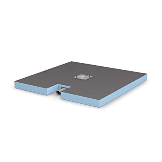  Receveur de douche à écoulement horizontal intégré | Fundo Plano - WEDI