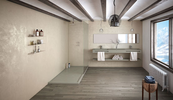 Receveur de douche au style industriel | BASE BETON - Receveur de douche extra-plat