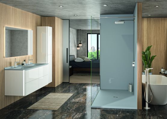  Receveur de douche extra-plat aux normes PMR | Elegance - Receveur de douche extra-plat