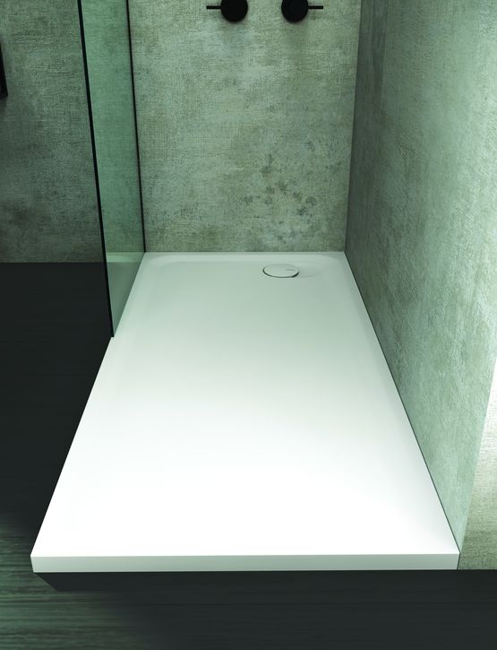 Receveur de douche léger en solid surface à structure interne alvéolée | Origin Shower Tray