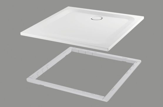  Receveur de douche rectangulaire ou carré 700-900 mm avec support Minimum | BetteUltra  - Receveur multiformats