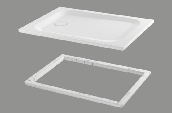  Receveur de douche rectangulaire ou carré avec support Minimum | BetteUltra 1050-1500 mm - Receveur de douche rectangulaire