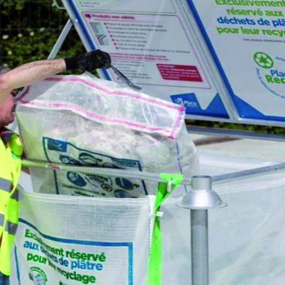 Recyclage de déchets de plâtre pour petits à moyens chantiers | Offre Big Bag