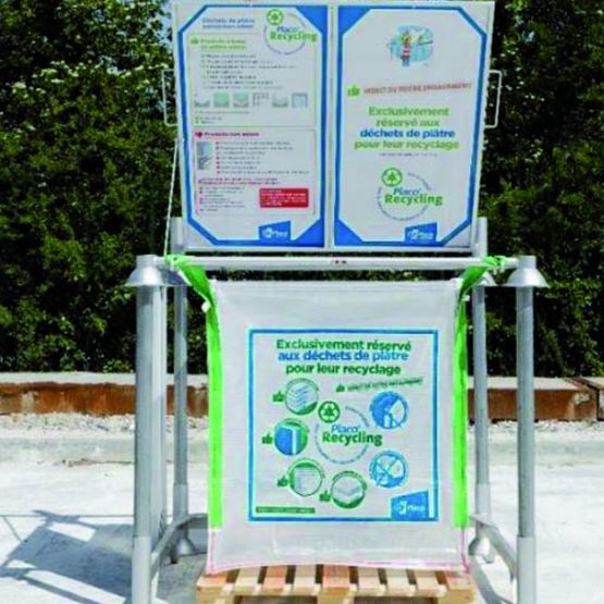  Recyclage de déchets de plâtre pour petits à moyens chantiers | Offre Big Bag - PLACO