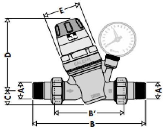  Réducteur de pression à cartouche démontable pour eau froide | R535 - THERMADOR