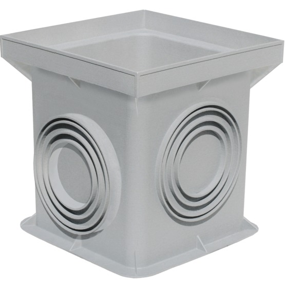 Regard à eaux pluviales en polypropylène pour drainage et récupération | SERIE PZD - produit présenté par FIRST PLAST