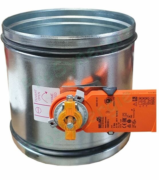 Registre Galva Etanche Motorisé avec Thermostat filaire ou radio | SITE012136 - produit présenté par PROSYNERGIE