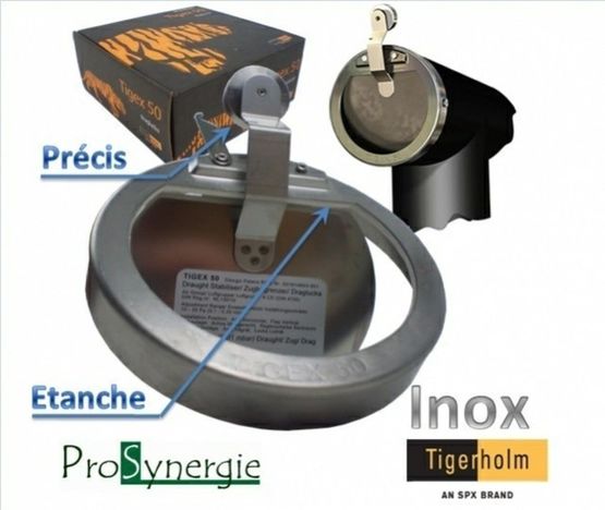  Régulateur de tirage pour cheminée jusqu´au diamètre 280 mm | Tigex 100, 150 &amp; 180 - Accessoires pour cheminées et poêles