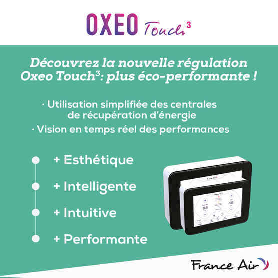  Régulation pour centrale de traitement d&#039;air  Oxéo Touch 3 - FRANCE AIR