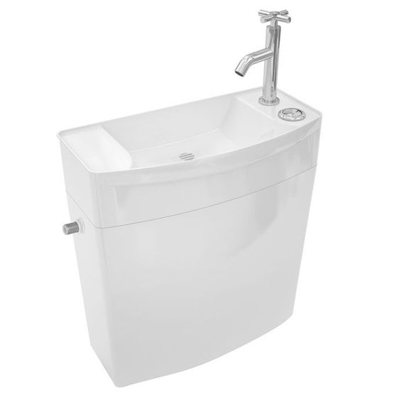  Réservoir WC avec lave-mains intégré et double chasse d&#039;eau | Ise&#039;o Combiné - WIRQUIN