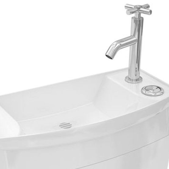  Réservoir WC avec lave-mains intégré et double chasse d&#039;eau | Ise&#039;o Combiné - WC lave main intégré