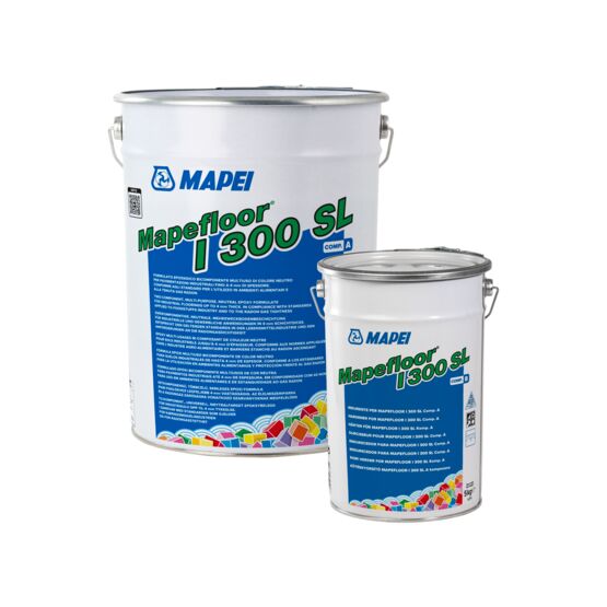 Résine époxy autolissante pour sols industriels | MAPEFLOOR I 300 SL finition lisse ou antidérapante