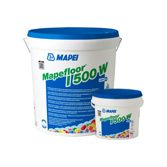 Résine époxy en phase aqueuse pour sols industriels | MAPEFLOOR I 500 W perméable à la vapeur d’eau