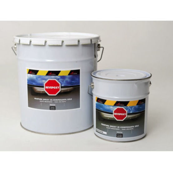 Peinture RESINE EPOXY pour sol béton Garage - Gris métal 4,5KG (30
