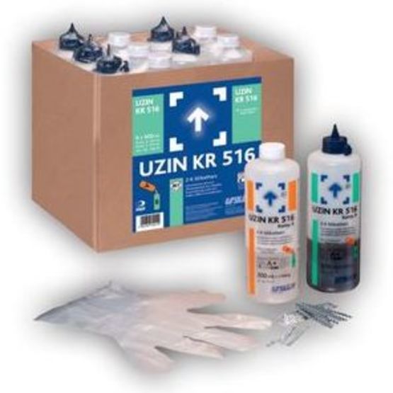 Résine silicate bi-composante sans odeur pour traitement rapide des fissures | UZIN KR 516