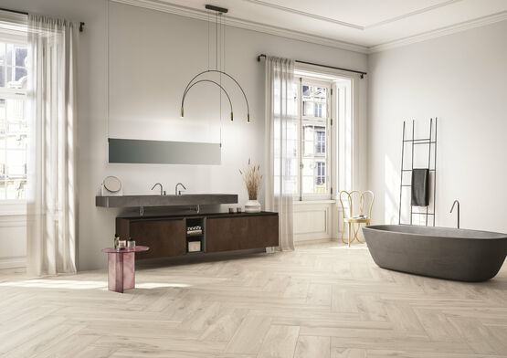  Revêtement de mur et de sol en grès cérame effet bois | Bois Urbain  - FIANDRE