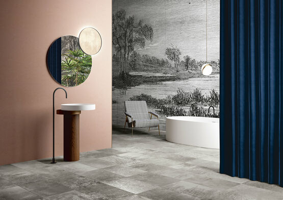  Revêtement de mur et de sol en grès cérame effet ciment/résine | Magneto  - FIANDRE