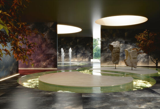 Revêtement de mur et de sol en grès cérame effet pierre | Aion Maximum  - produit présenté par FIANDRE ARCHITECTURAL SURFACES