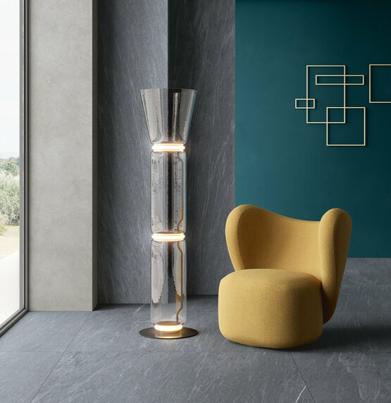  Revêtement de mur et de sol en grès cérame effet pierre | Pietre Maximum  - FIANDRE