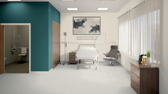  Revêtement de sol acoustique homogène en vinyle bio-attribué | iQ Natural Acoustic - Sol vinyle ou PVC en rouleau