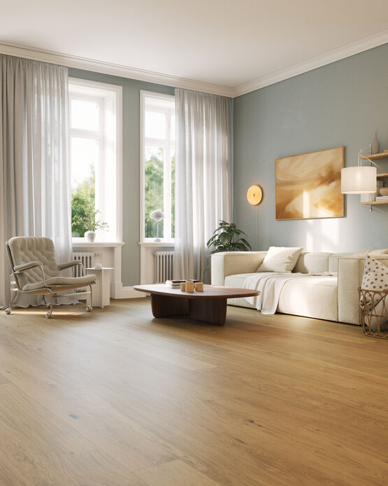 Revêtement de sol en bois densifié -  Woodura Planks KVARNBY 3.0 L 