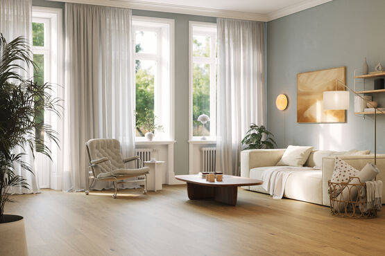  Revêtement de sol en bois densifié -  Woodura Planks KVARNBY 3.0 L  - Parquets contrecollés en chêne