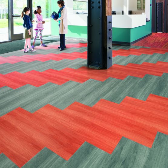  Revêtement de sol en LVT vinyle haute performance | Lame LVT Studio Set - A00713 Slate - INTERFACE