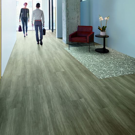  Revêtement de sol en LVT vinyle haute performance | Lame LVT Studio Set - A00713 Slate - Lames vinyle ou PVC
