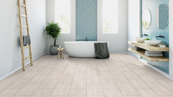 Revêtement de sol parquet stratifié haute gamme imitation carrelage hydrofuge pour usage commercial et résidentiel collection | B01 - produit présenté par TER HUERNE GMBH & CO.KG