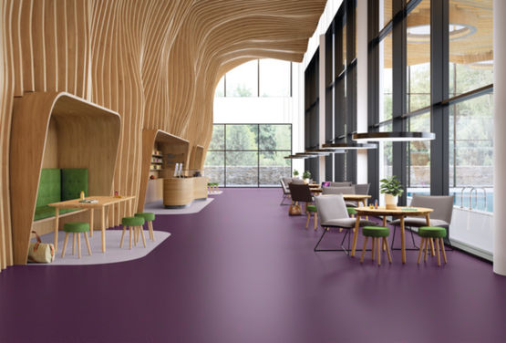  Revêtement de sol PVC homogène | Polyflor Palettone - Sol vinyle ou PVC en rouleau