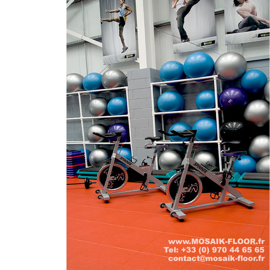 Revêtement de Sol PVC SPORT, FITNESS, CROSSFIT MOSAIK CREATION