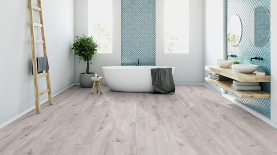 Revêtement de sol stratifié hydrofuge en bois Dureco / usage comercial et résidetiel- collection Classic Line lame large certifiée PEFC | A04 Plank - produit présenté par TER HUERNE GMBH & CO.KG