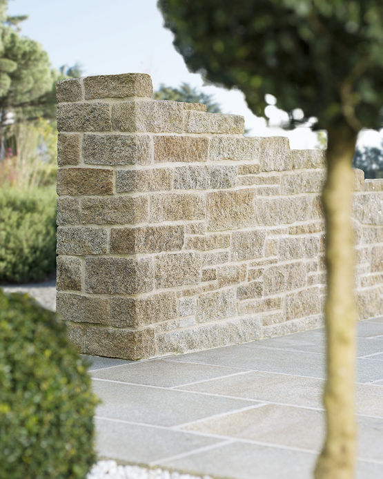 Revêtement granit pour murets, murs et sols intérieurs et extérieurs | GRANIT BEIGE FR - CUPA STONE