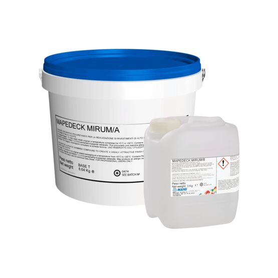 Revêtement polyuréthane décoratif pour navires et yachts | MAPEDECK MIRUM finition grain fin