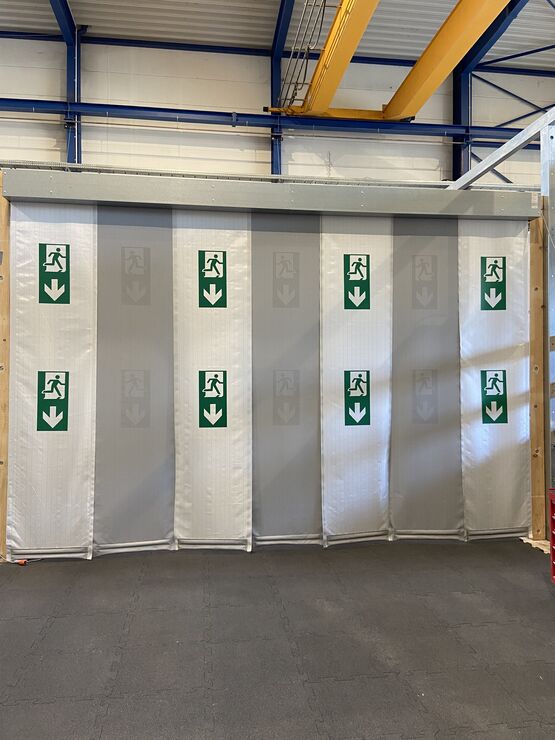  Rideau cantonnement de fumée franchissable - Rideaux coupe-feu