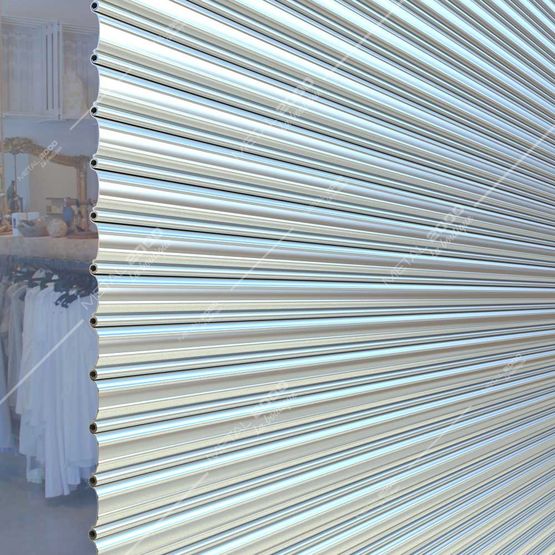  Rideau métallique à lames pleines motorisé | RM_LP - Portails fer ou acier