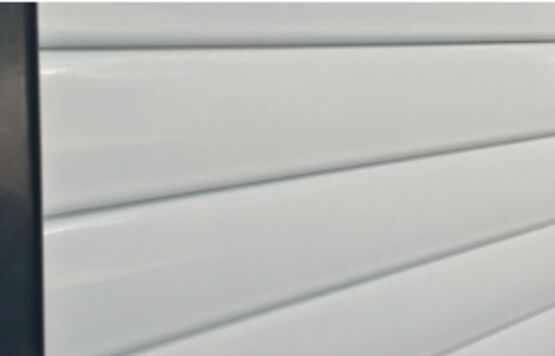  Rideau métallique compact | MiniRoll en acier galvanisé avec caisson aluminium - Rideaux à lanières souples