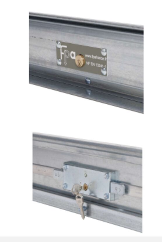  Rideau métallique de sécurité | Rideaux métalliques galvanisés pleins, microperforés ou à mailles - Rideaux à lanières souples