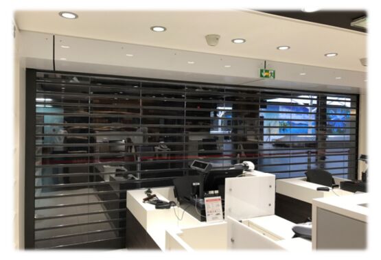 Rideau roulant transparent | RIDOCLAIR &amp; VOLETCLAIR en polycarbonate