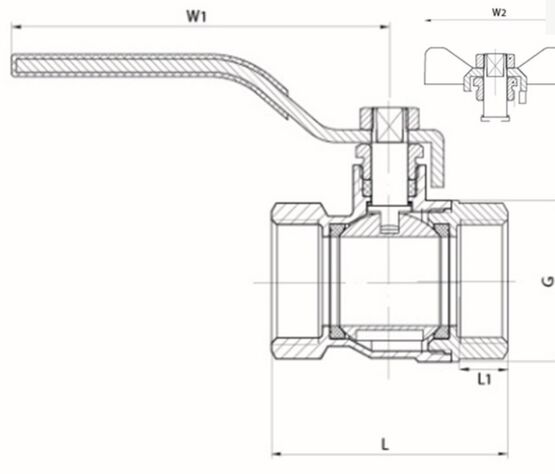 Robinet à boisseau sphérique à levier F-F | 640   - produit présenté par COMAP (HFC FRANCE FLAMCO COMPA)