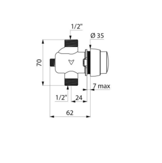 Robinet d&#039;urinoir temporisé | TEMPOSOFT 2  - DELABIE