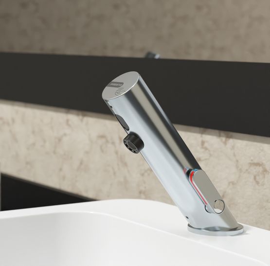  Robinet de lavabo linéaire à détection infrarouge | Presto Linea - Mitigeur à déclenchement automatique pour collectivités