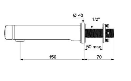  Robinet poussoir de lavabo temporisé | TEMPOSOFT 2  - Robinet monofluide pour collectivités