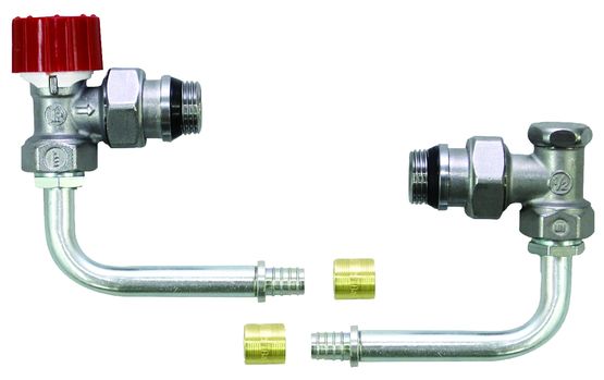  Robinetterie prémontée pour raccordement de radiateur au circuit PER | Kit RK - Thermostats