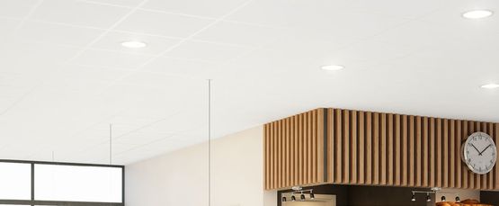 Rockfon Blanka® dB 46 | Plafond acoustique en laine de roche - produit présenté par ROCKFON